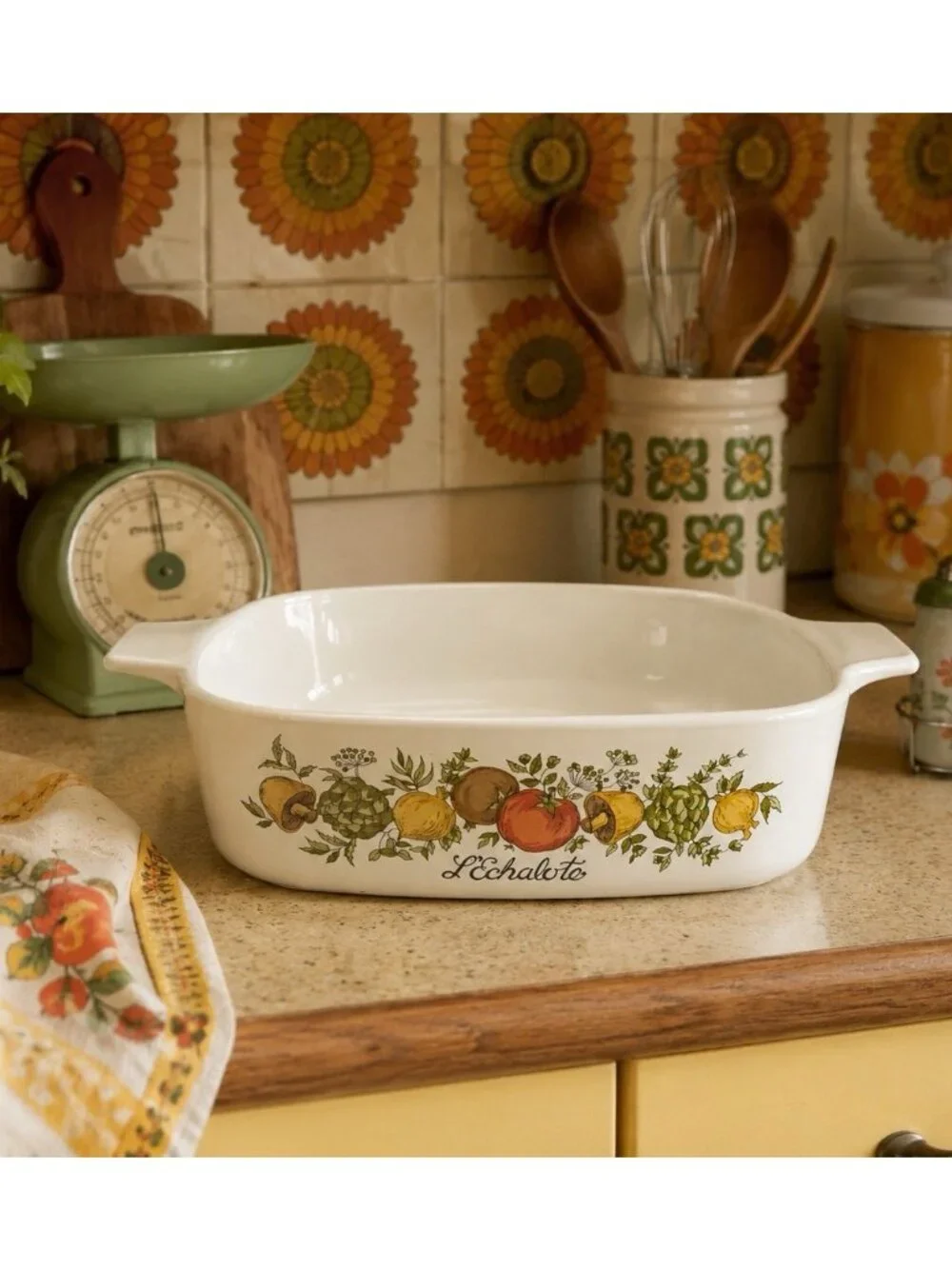 Vintage Corning Ware LEchalote A-1-B 1 Quart Casserole Dish Vegetable USA